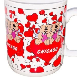 Vintage 1987 Chicago Hearts and Bears Mug